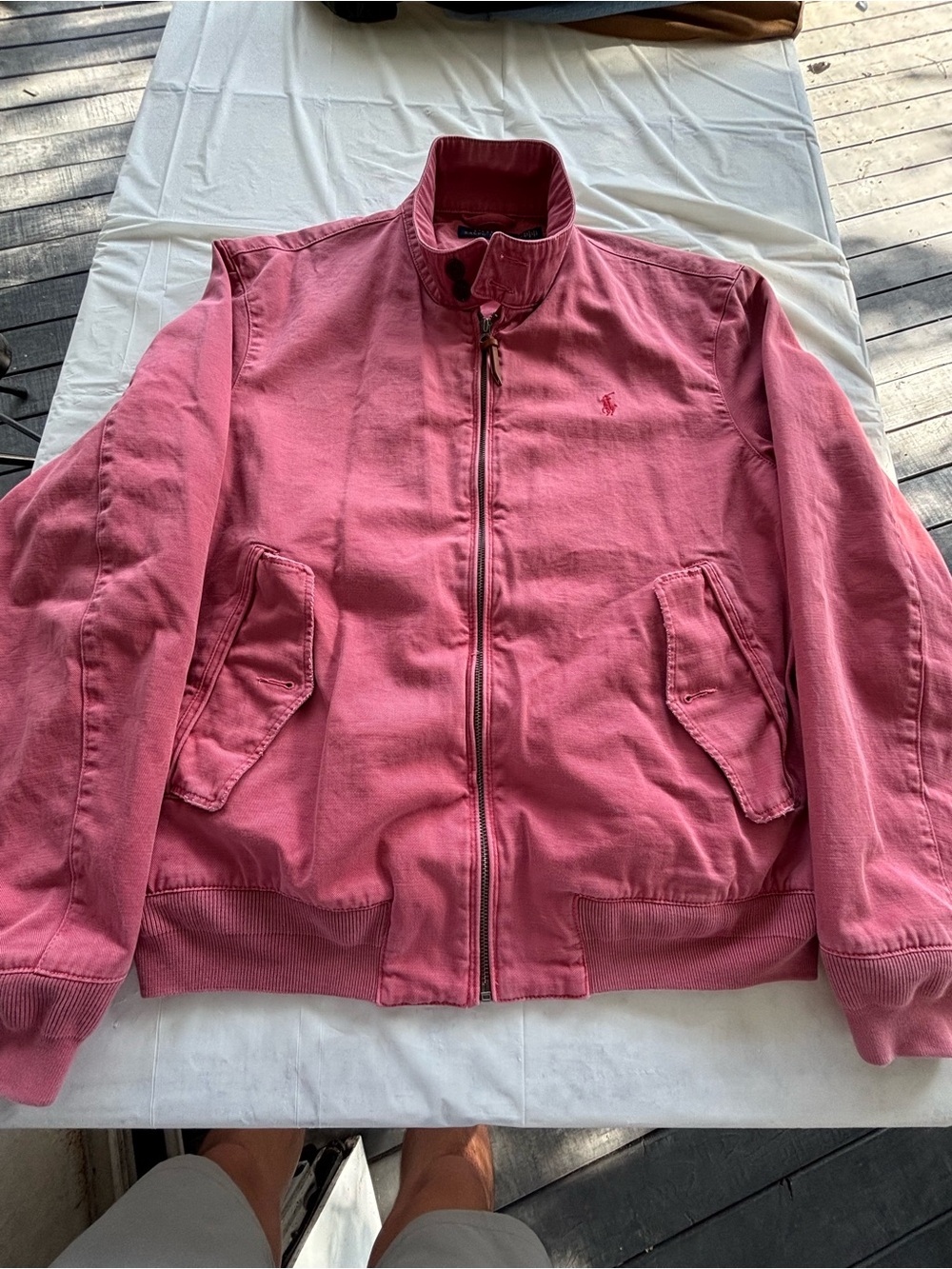 Polo by Ralph Lauren Pink Cotton Bomber Jacket